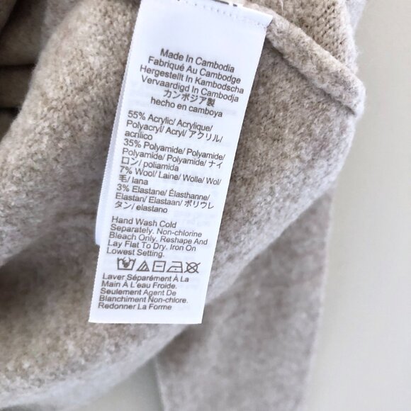 NWT J.Crew Rhinestone-button sweater-polo in extra-soft yarn - Picture 6 of 6